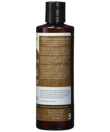 Dr. Woods Raw Black Unscented Soap with Organic Shea Butter - 8 oz - Buy Online on GoSupps.com