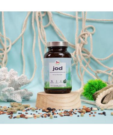 Organic High-Dose Iodine Capsules | Seagreens Brown Algae | Vegan | 180 Portions (79.2g) | 256 g Iodine - Buy Online on GoSupps.com