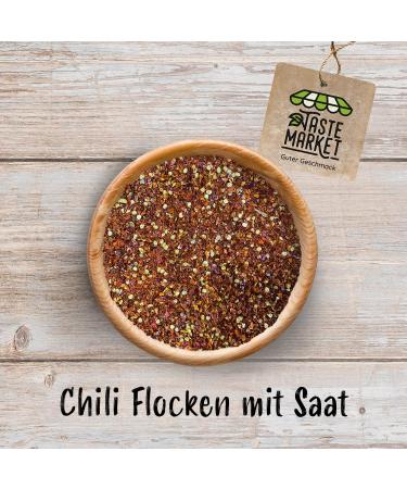  TASTE Guter Geschmack 2 x 1kg Chilli Flakes with Stones | Chilli Chilli Pepper | Sliced - Buy Online on GoSupps.com