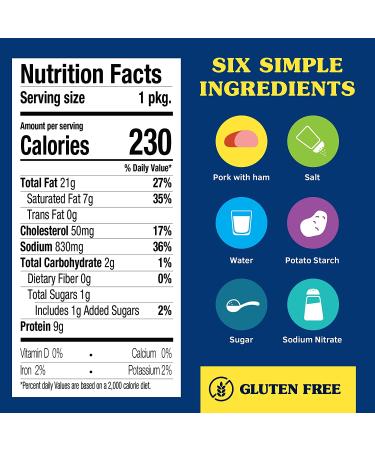 Spam Single Classic 2.5oz Pouch (Pack of 24) - Convenient and Delicious Meat Snack - Buy Online on GoSupps.com