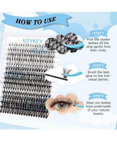 300 Pcs C-Mix Lash Clusters 20D+40D+50D | DIY Lash Extension Kit | Easy to Apply for Natural Volume Look - Buy Online on GoSupps.com