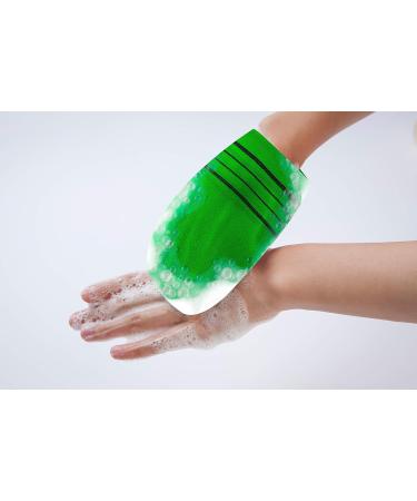 Korean Exfoliating Washcloth Italy Towel - 8PCS Green Scrubbing Cloth Set for Skin Exfoliation, Pore Cleansing, and Acne Reduction - Buy Online on GoSupps.com