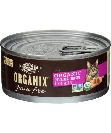 Castor & Pollux, Cat Food Organix Chicken N Liver Pate Organic, 5.5 Ounce