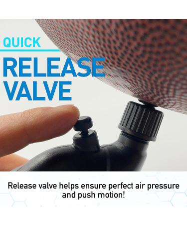 Franklin Sports Ball Pump with Pressure Gauge and Needle - Hand Pump for Soccer, Basketball and More - Black - Buy Online on GoSupps.com