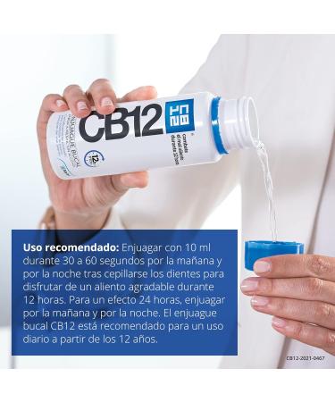 CB12 Enjuague Bucal Sol 250ml - Fresco Aliento y Protecci n Internacionalmente - Buy Online on GoSupps.com