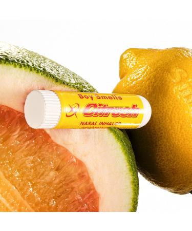 Boy Smells Citrus Sniffer Nasal Stick Menthol Citrus Aroma Inhaler Plant-Based Scent Stick for Daily Refresh Aromatherapy Stick for Adults 1 Pack - Buy Online on GoSupps.com