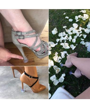 CBTONE High Heel Protectors - 15 Pairs Clear Stoppers for Women's Shoes | Grass Protection & Repair Caps for Outdoor Events (S/M/L) - Buy Online on GoSupps.com