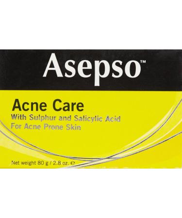 Asepso SULPHUR Plus Salicyclic Acid for Acne Prone Skin (Bar Soap) 2.8 Oz - Buy Online on GoSupps.com