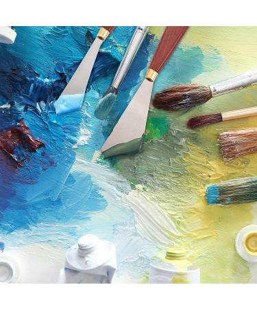 Stainless Steel Painting Knife Set with Wood Handle - Art Spatula for Oil, Acrylic, Canvas Mixing - 2 Pack - Buy Online on GoSupps.com