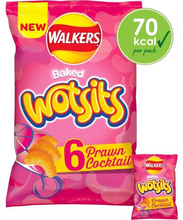 Walkers Wotsits Prawn Cocktail Snacks Crisps 6X13.5g - Buy Online on GoSupps.com