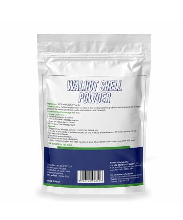 Premium Walnut Shell Powder - 3.4oz for Scrubs Hair Dye & Hand Cleansers | Bulk Options Available - Buy Online on GoSupps.com