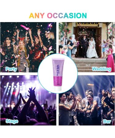 URAQT Holographic Mermaid Sequins Body Glitter Gel 50ml - Purple | Sparkling Glitter for Face, Body, Hair & Nails - Festival Party Lotion - Buy Online on GoSupps.com