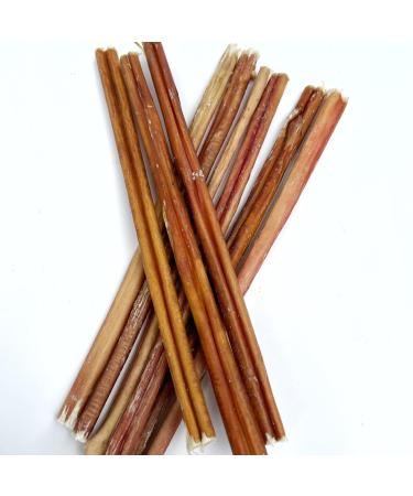 BULLY PALS - 12 inch Bully Sticks Standard - 10 Pack - All Natural Single Ingredient Dehydrated Rawhide and Chemical Free Fully Digestible Dog Treat and Dental Chew for Small to Medium Dogs