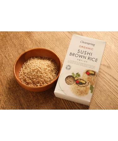 Clearspring Organic Brown Sushi Rice 500g - Premium Quality Japanese Rice - Buy Online on GoSupps.com