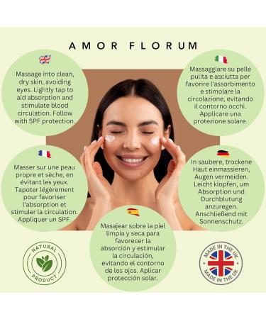 Amor Florum - Moisture Restoring Night Cream - 99% Natural - Rosehip Lavender. Protects Hydrates Soothes Repairs. pH 5.5 Sensitive Skin 100ml - Buy Online on GoSupps.com
