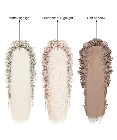 JUTQUT Highlighter Contour Palette 2-in-1 | Matte & Shimmer Face Makeup | Vegan Glow Finish with Brush - International Shipping - Buy Online on GoSupps.com