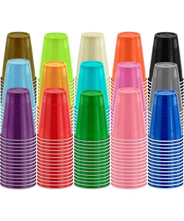 DecorRack 120 12 oz Disposable Plastic Cups - Orange - 120 Count for Parties, Camping, Events - BPA-Free Beverage Drinking Cups - Buy Online on GoSupps.com