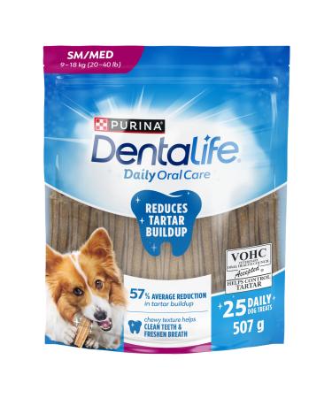 DentaLife Daily Oral Care Dog Treats for Small & Medium Breed Dogs - 507 g Pouch (1 Pack) 507 g (Pack of 1)