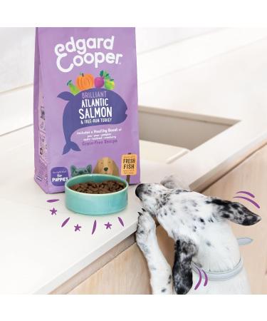 Edgard & Cooper Puppy Dry Food (Salmon & Turkey 7kg) Grain Free Fresh Meat & Fish & Quality Protein Real Ingredients for Dogs Hypoallergenic No Added Sugars - Buy Online on GoSupps.com
