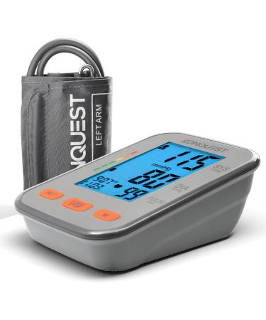 Buy Konquest Automatic Blood Pressure Monitor - XL Cuff (12.5" to 19") - Large Display & Irregular Heartbeat Detector - International Shipping Available - Buy Online on GoSupps.com