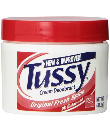 Tussy Deodorant Cream 1.7 Ounce (Pack of 6)