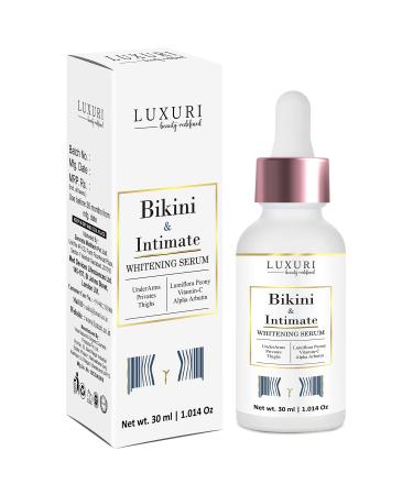 LUXURI Intimate Whitening Brightening Serum for Sensitive Skin of Bikini All Natural Ingredients - 30ml