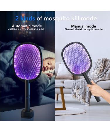 2 in 1 Electric Fly Swatter & Mosquito Zapper 4000V | USB Charging Base | Powerful Bug Zapper Racket | Indoor/Outdoor Use - Buy Online on GoSupps.com