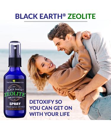 The Food Movement Black Earth Zeolite with Humic, Fulvic Acids & Trace Minerals - 1 fl oz Pump Spray Bottle | Detox, Digestion & Immune Support - Buy Online on GoSupps.com