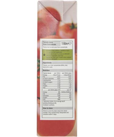 Morrisons Tomato Juice from Concentrate 1L - Buy Online on GoSupps.com
