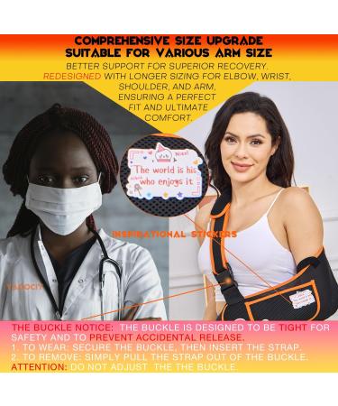 Yaoociy Arm Sling for Women Men Shoulder Sling Immobilizer Arm Sling for Elbow Injury Shoulder Injury Left Right Arm Sling for Wrist Injury Torn Rotator Cuff Arm Broken Dislocated Fracture Strain Both Men and Women (S-M) - Buy Online on GoSupps.com