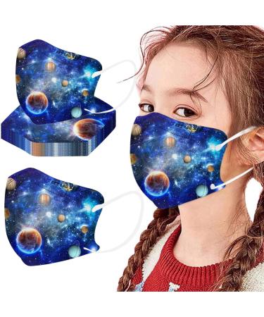 WEXCV 10/50 Pack Kids 4-Layer Disposable Mouth Protection - Cartoon Design Breathable Scarves & Bandanas for Boys & Girls - Buy Online on GoSupps.com