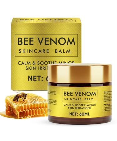 Bee Venom Skin Treatment Cream Natural Face Lifting and Firming Reduces Skin Blemishes Gentle and Non-Irritating for All Skin Types 60ml 2 Ounce (Pack of 1)