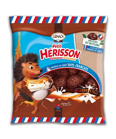 C moi Petit H risson Marshmallow Milk Chocolate with Caramel Heart and Coated with Marbles and Crispy Cereals Bag of 160 g
