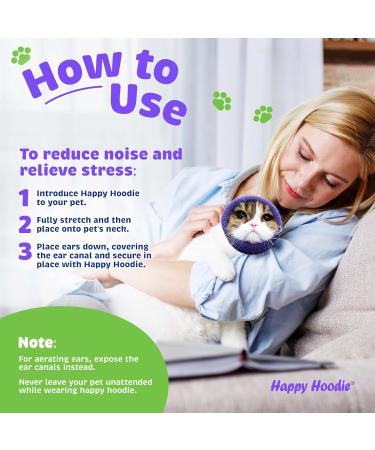 Happy Hoodie | Original Calming Aid for Dogs & Cats - Noise Suppression & Strength Drying - X-Small Blue - Buy Online on GoSupps.com