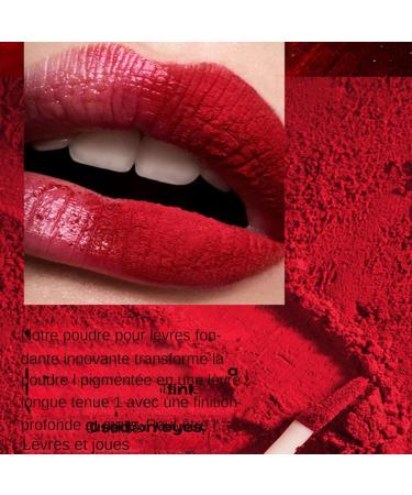  Yabauuop Powder Lipstick Powder Lipstick - Matte Glitter Lipstick | Matte Glitter Lip Gloss for Outdoor Gatherings Shopping Glossy Makeup - Buy Online on GoSupps.com