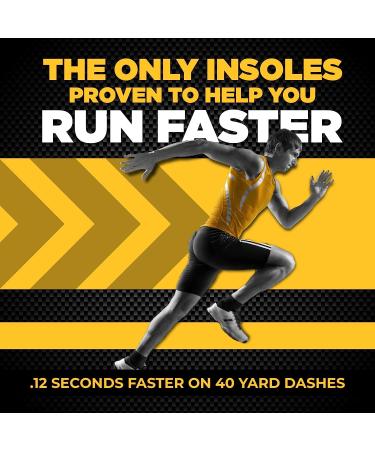 VKTRY Performance Insoles - Gold VKs - Carbon Fiber Shock Absorbing Cleated Sport Shoe Insoles | Men 11-11.5 Women 13-13.5 | Enhanced Explosiveness & Injury Protection - Buy Online on GoSupps.com