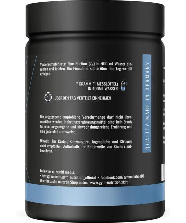L-Glutamine Ultrapure Powder 500g - 99.5% Pure Vegan Lab-Tested - Ideal for Bodybuilders - Made in Germany - tee Peach Flavor - Buy Online on GoSupps.com