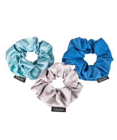 Shop Satin Hair Tie Scrunchies for Girls | 3-Piece Rubber Hair Band Set - Perfect for Braiding & Styling - Buy Online on GoSupps.com