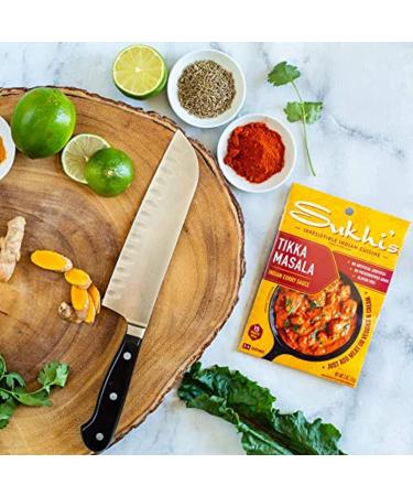 Sukhi's Gluten-Free Tikka Masala Sauce 3oz (Pack of 6) - Authentic Indian Flavor (Packaging May Vary) - Buy Online on GoSupps.com