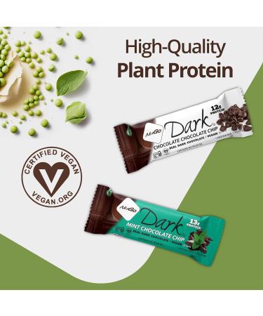 NuGo Dark Variety - Chocolate Pretzel 12 Bars & Mint Chocolate Chip 12 Bars 12-13g Protein Vegan Gluten Free Non-GMO Kosher Pareve 24 Count Chocolate Pretzel & Mint Chocolate Chip 24 Count (Pack of 1) - Buy Online on GoSupps.com