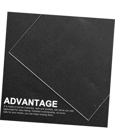 Lurrose 5pcs Plate Board Signboard Blank Mixing Transparent Painting Acrylic Diy Wedding Color Sign 20X15cm 1 - Buy Online on GoSupps.com