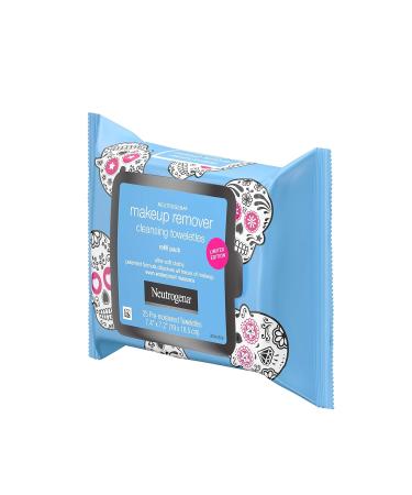 Neutrogena Makeup Remover Facial Cleansing Towelettes - 25 Count | Gentle Alcohol-Free Wipes for Dirt Oil & Waterproof Makeup Removal - Perfect for Halloween & Daily Use - Buy Online on GoSupps.com