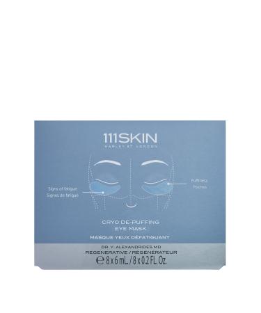 111SKIN Sub-Zero De-Puffing Eye Mask | Fragrance Free | Reduce Puffiness & Dark Circles | Uplift & Improve Under-Eye Area | Set of 8 (0.2 oz each)