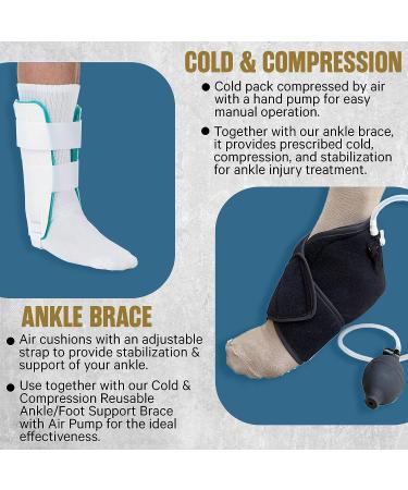 ORTHO DEPOT Air Cushion Ankle Brace - Adjustable Stabilizer with Compression Support - Buy Online on GoSupps.com