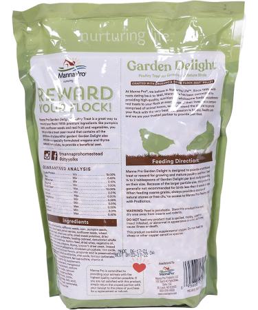 Manna Pro Chicken Scratch Garden Grains Treat for Chickens & Ducks | 2.25 lb Pack | Chicken Coop Supplies - Buy Online on GoSupps.com