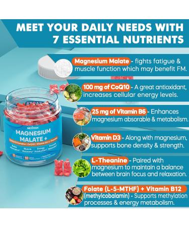 Nextdia 2Pack Berberine Supplement Gummies 1500mg + 2Pack Magnesium Malate with CoQ10-100mg Gummies - Buy Online on GoSupps.com