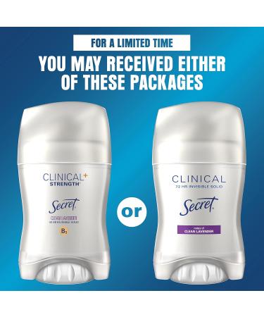 Secret Clinical Strength Antiperspirant and Deodorant Women Lavender 72 Hr Invisible Solid 1.6 oz 1.6 Ounce (Pack of 1) Oh La La Lavender - Buy Online on GoSupps.com
