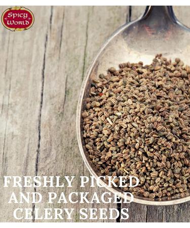 Spicy World Whole Celery Seeds 10oz Resealable Bag (Pack of 1) - Buy Online on GoSupps.com