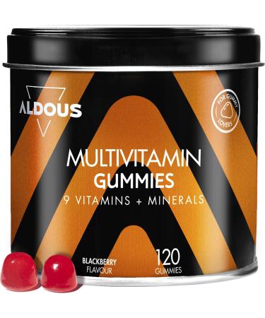 Multivitamin & Mineral Gummies | 120 Natural Blackberry Flavor Gummies | 12 Vitamins and Minerals | Vitamins C D B12 E A B6 B5 Biotin Folic Acid Zinc Iodine Choline