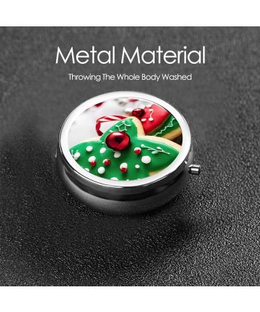 Gingerbread Man Candy Pill Box | 3 Compartment Mini Organizer | Portable Travel Medicine & Vitamin Holder - Buy Online on GoSupps.com